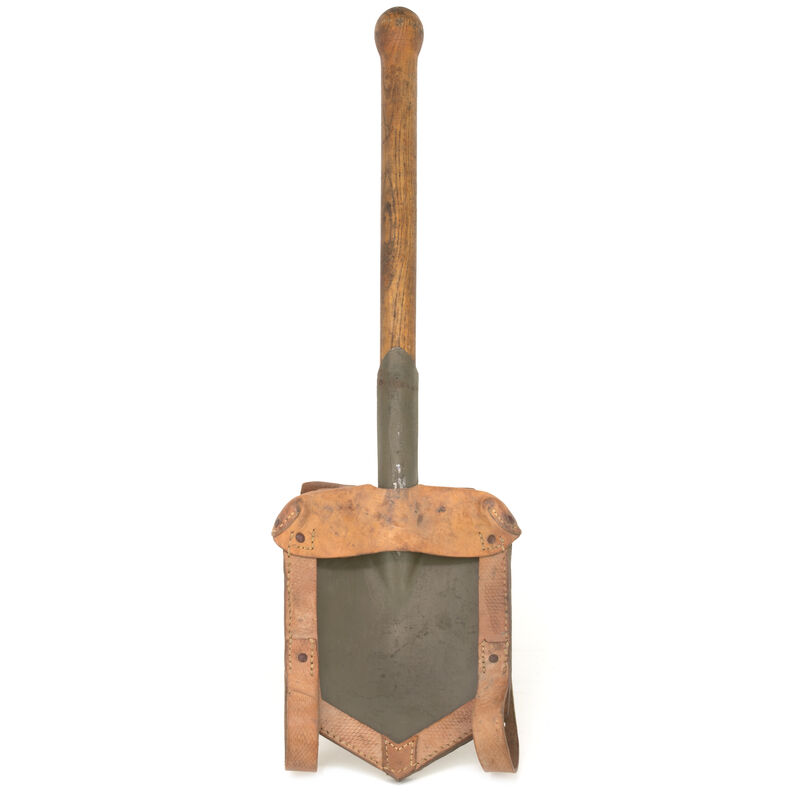 Czech Army Spade & Leather Shovel Cover Straps, , large image number 0